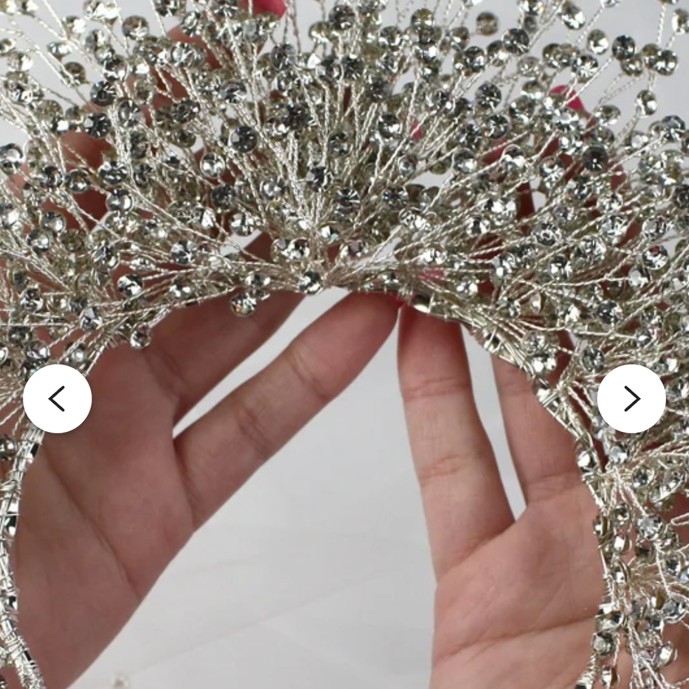Elegant Silver Crystal Hair Accessory